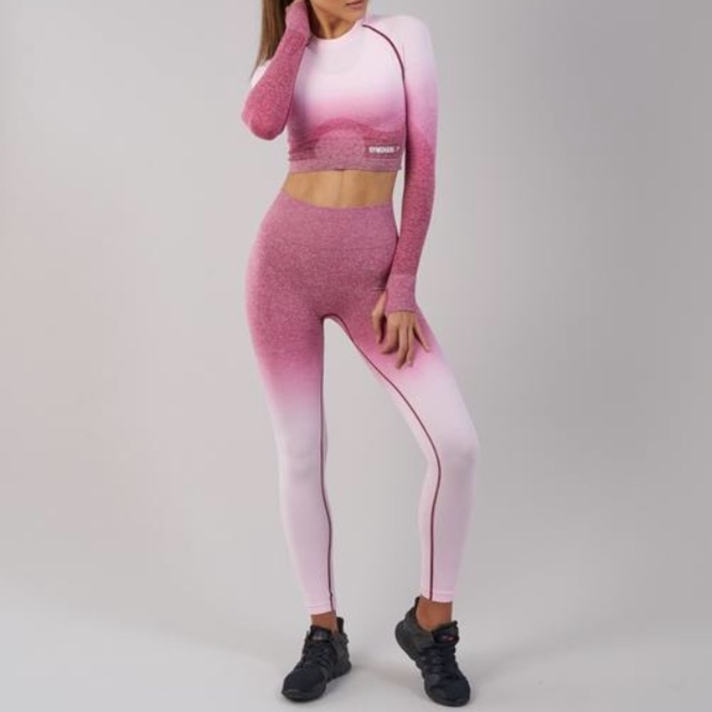 ******SOLD* Gymshark pink ombré seamless leggings